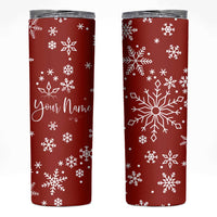 Personalized Christmas Skinny Tumbler Custom Name Xmas Gifts for Mom Her Coworkers - Wonder Print Shop