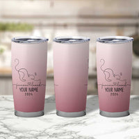 Personalized Cat Memorial Tumbler Cup Custom Name Cat Loss Gift - Wonder Print Shop