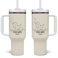 Personalized Cat Memorial Tumbler With Handle Custom Name Loss of Cat Sympathy - Wonder Print Shop