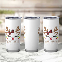 Personalized Christmas Tumbler Cup Custom Name Xmas Gift For Kids Girls Face Family Matching Set - Wonder Print Shop
