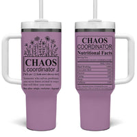 Chaos Coordinator Thank YouGift Tumbler With Handle Christmas Gifts for Colleague Coworker Travel Mug Purple - Wonder Print Shop