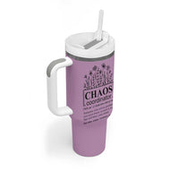 Chaos Coordinator Thank YouGift Tumbler With Handle Christmas Gifts for Colleague Coworker Travel Mug Purple - Wonder Print Shop
