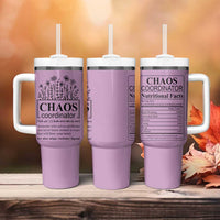 Chaos Coordinator Thank YouGift Tumbler With Handle Christmas Gifts for Colleague Coworker Travel Mug Purple - Wonder Print Shop