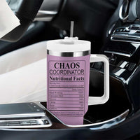 Chaos Coordinator Thank YouGift Tumbler With Handle Christmas Gifts for Colleague Coworker Travel Mug Purple - Wonder Print Shop