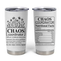 Chaos Coordinator Thank YouGift Tumbler Cup Christmas Gift for Colleague Coworker Travel Mug White - Wonder Print Shop