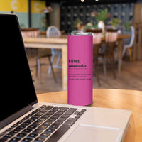 Chaos Coordinator Skinny Tumbler Christmas Gifts for Colleague Coworker Travel Mug Thank You Gift Pink - Wonder Print Shop