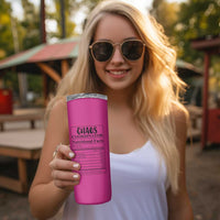 Chaos Coordinator Skinny Tumbler Christmas Gifts for Colleague Coworker Travel Mug Thank You Gift Pink - Wonder Print Shop