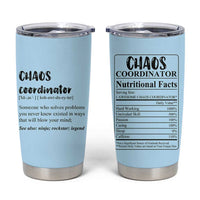 Chaos Coordinator Tumbler Cup Christmas Gifts for Colleague Coworker Travel Mug Thank You Gift Blue - Wonder Print Shop