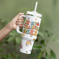 Teachers Tumbler With Handle In My Teacher Era Preschool Kindergarten Teaching Life - Wonder Print Shop
