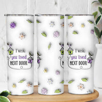 I Wish We Lived Closer Skinny Tumbler Long Distance Relationship Friendship Gifts For Sister Best Friend Bestie