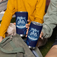 Funny Christmas Tumbler Cup Snowman Chillin With My Snowmies - Wonder Print Shop