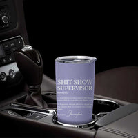 Boss Gifts Tumbler Cup Shit Show Supervisor for Boss Team Manger Director Thank You Purple - Wonder Print Shop