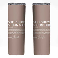 Boss Gifts Skinny Tumbler Shit Show Supervisor for Boss Team Manger Director Thank You - Wonder Print Shop