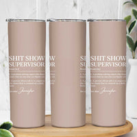 Boss Gifts Skinny Tumbler Shit Show Supervisor for Boss Team Manger Director Thank You - Wonder Print Shop