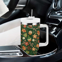 Personalized Christmas Tumbler With Handle Custom Name Car Cup Holder Xmas Gifts - Wonder Print Shop