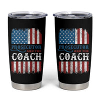 Harris Walz Tumbler Cup Prosecutor And The Coach 2024 Vintage American Flag - Wonder Print Shop