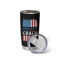 Harris Walz Tumbler Cup Prosecutor And The Coach 2024 Vintage American Flag - Wonder Print Shop
