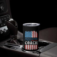 Harris Walz Tumbler Cup Prosecutor And The Coach 2024 Vintage American Flag - Wonder Print Shop