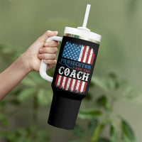 Harris Walz Tumbler With Handle Prosecutor And The Coach 2024 Vintage American Flag - Wonder Print Shop
