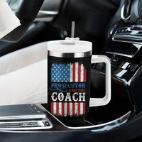 Harris Walz Tumbler With Handle Prosecutor And The Coach 2024 Vintage American Flag - Wonder Print Shop