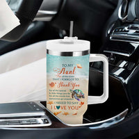 To My Best Aunt Tumbler With Handle Beach Mother's Day Gift For Auntie
