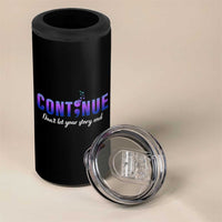 Suicide Prevention Awareness 4 in 1 Can Cooler Tumbler Continue Don't Let Your Story End Semicolon Butterfly - Wonder Print Shop