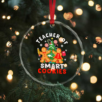 Teacher of Smart Cookies Christmas Gingerbread Man Crystal Glass Ornament Teacher of Smart Cookies TS02
