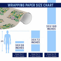 Teachers St Patrick's Day Wrapping Paper Roll One Lucky Teacher Retro Groovy - Wonder Print Shop