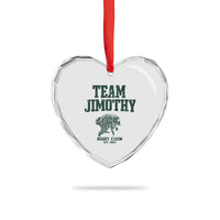 Team Jimothy Night Crew Est 2026 Viral Seattle Raccoon Heart Crystal Glass Ornament Feral Legend Trash Panda Vintage Athletic Style Graphic