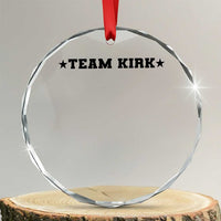 Team Kirk Crystal Glass Ornament Last Name Funny Surname Team Kirk Family Reunion - Wonder Print Shop
