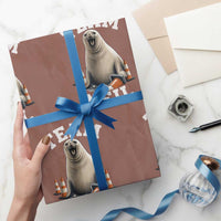 Team Neil The Seal Wrapping Paper Roll Funny Tasmania Elephant Seal with Traffic Cone