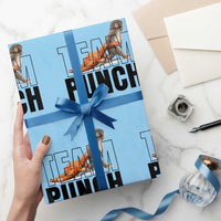 Team Punch Monkey Wrapping Paper Roll Viral Trend Baby Monkey Meme