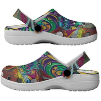 Team Punch The Monkey Clogs Shoes Baby Monkey Stay Strong Graffiti Style
