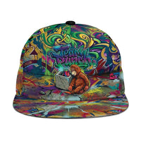 Team Punch The Monkey Snapback Cap Baby Monkey Stay Strong Graffiti Style