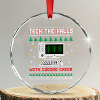 Tech Support Christmas Crystal Glass Ornament Tech The Halls With Cooking Cheer - Wonder Print Shop