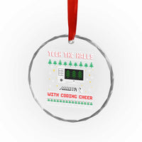 Tech Support Christmas Crystal Glass Ornament Tech The Halls With Cooking Cheer - Wonder Print Shop