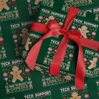 Tech Support Christmas Wrapping Paper Roll I Am Here To Delete Your Cookies - Wonder Print Shop