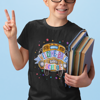 School Bus T Shirt For Kid Welcome Back To School Funny First Day Of School - Wonder Print Shop