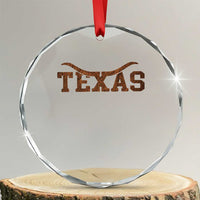 Texas Cowboys Crystal Glass Ornament Retro Western American TS10