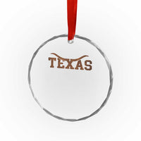 Texas Cowboys Crystal Glass Ornament Retro Western American TS10