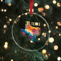 Texas Floral Boho Crystal Glass Ornament For the Love of the Texas Hill Country Southern Pride - Wonder Print Shop