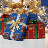 Thanksgiving Tis The Season Wrapping Paper Roll American Football Pumpkin Fall Season - Wonder Print Shop