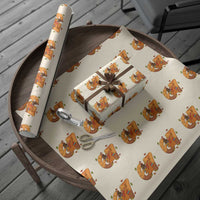 Thanksgiving Turkey Dabbing Wrapping Paper Roll Six Seven Meme Trending Gift - Wonder Print Shop