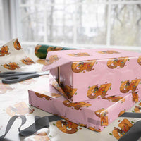 Thanksgiving Turkey Dabbing Wrapping Paper Roll Six Seven Meme Trending Gift - Wonder Print Shop