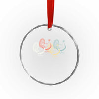 Thanksgiving Turkey Day Retro Poultry Holiday Crystal Glass Ornament - Wonder Print Shop