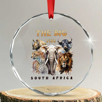 The Big Five South Africa Crystal Glass Ornament Elephant Lion Rhino Buffalo Leopard Animals Safari Wildlife - Wonder Print Shop
