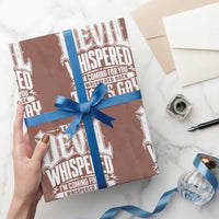 The Devil Whispered I Whispered Back That's Gay Wrapping Paper Roll Funny Sarcastic Gothic Meme Parody