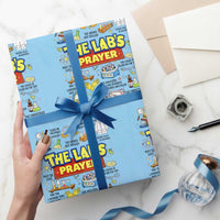 The Lab’s Prayer Funny Lab Week 2026 Wrapping Paper Roll Medical Laboratory Scientist Humor Gift for Lab Techs