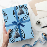 The Legend The Myth Neil The Seal Emblem Graphic Wrapping Paper Roll Funny Viral Southern Elephant Seal Meme