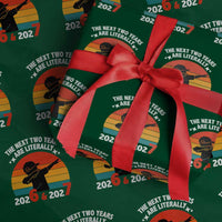 The Next Two Years Are Literally 6 7 Wrapping Paper Roll Funny 2026 2027 Meme Dabbing Boy Retro - Wonder Print Shop